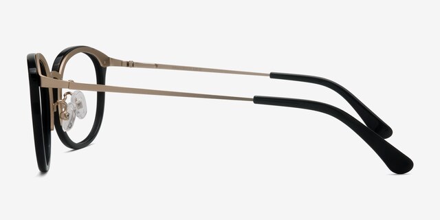 Sakura Black AcetateEyeglass Frames from EyeBuyDirect, Side View