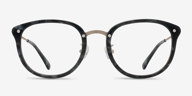 Sakura Gray Floral AcétateMontures de lunettes de vue d'EyeBuyDirect, Vue de Face