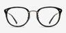 Sakura Gray Floral AcétateMontures de lunettes de vue d'EyeBuyDirect, Vue de Face