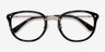 Sakura Gray Floral AcétateMontures de lunettes de vue d'EyeBuyDirect, Vue Rapprochée