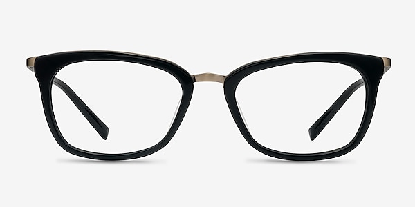 Marlene Black Acetate Eyeglass Frames