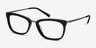 Marlene Black AcetateEyeglass Frames from EyeBuyDirect, Angle View