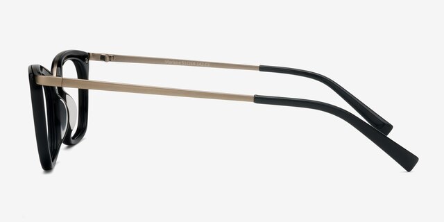 Marlene Black AcetateEyeglass Frames from EyeBuyDirect, Side View