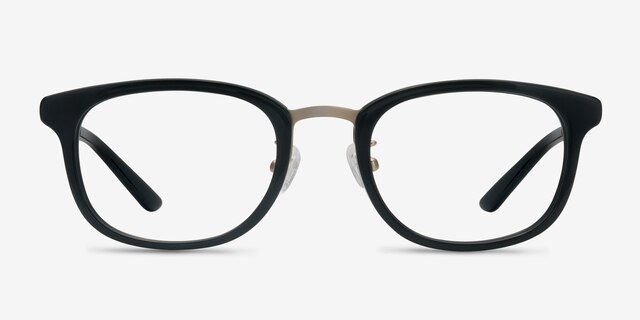 First Light Black AcetateEyeglass Frames from EyeBuyDirect, Front View
