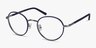 Anywhere Bleu marine AcétateMontures de lunettes de vue d'EyeBuyDirect, Vue d'Angle