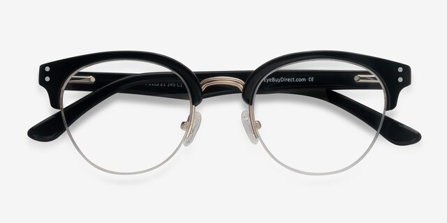 Eloise Black AcetateEyeglass Frames from EyeBuyDirect, Closed View