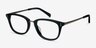 Synopsis Black Acetate-metalEyeglass Frames from EyeBuyDirect, Angle View