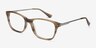 Hudson Brown Striped AcetateEyeglass Frames from EyeBuyDirect, Angle View