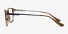 Hudson Brown Striped AcetateEyeglass Frames from EyeBuyDirect, Side View