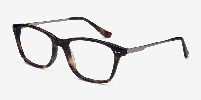 Hudson Tortoise AcetateEyeglass Frames from EyeBuyDirect, Angle View