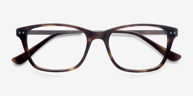 Hudson Tortoise AcetateEyeglass Frames from EyeBuyDirect, Closed View