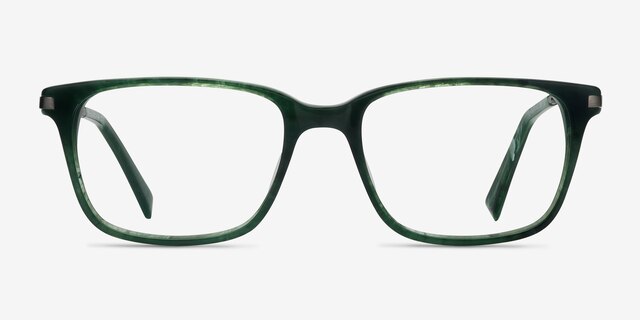 Motion Green AcetateEyeglass Frames from EyeBuyDirect, Front View