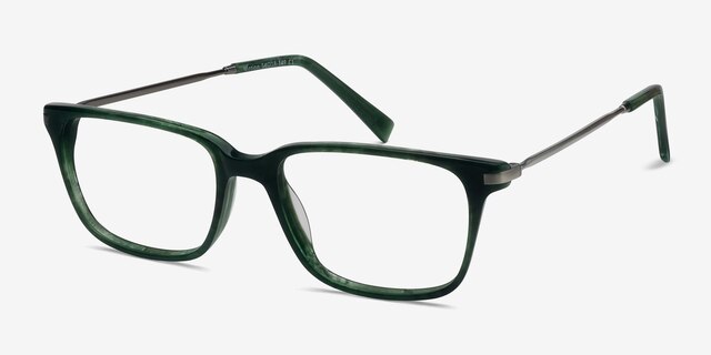 Motion Green AcetateEyeglass Frames from EyeBuyDirect, Angle View
