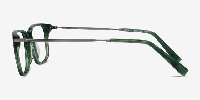 Motion Green AcetateEyeglass Frames from EyeBuyDirect, Side View