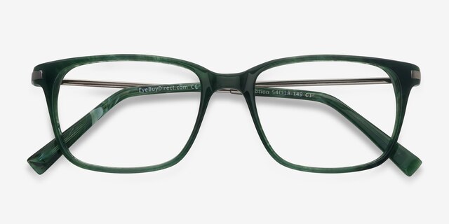 Motion Green AcetateEyeglass Frames from EyeBuyDirect, Closed View