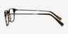 Motion Brown Striped AcetateEyeglass Frames from EyeBuyDirect, Side View