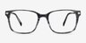 Motion Gray Striped Acetate-metalEyeglass Frames from EyeBuyDirect, Front View