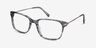 Motion Gray Striped Acetate-metalEyeglass Frames from EyeBuyDirect, Angle View