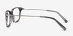 Motion Gray Striped Acetate, MetalEyeglass Frames from EyeBuyDirect, Side View