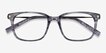 Motion Gray Striped Acetate, MetalEyeglass Frames from EyeBuyDirect, Closed View