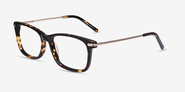 Phase Tortoise Acetate-metalEyeglass Frames from EyeBuyDirect, Angle View