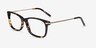 Phase Tortoise Acetate-metalEyeglass Frames from EyeBuyDirect, Angle View