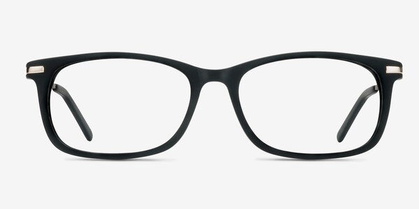 Phase Matte Black Acétate Montures de lunettes de vue
