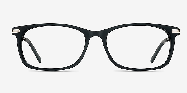 Phase Matte Black Acétate Montures de lunettes de vue