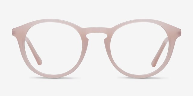 White Moon Pink Acetate-metalEyeglass Frames from EyeBuyDirect, Front View