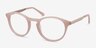 White Moon Pink Acetate-metalEyeglass Frames from EyeBuyDirect, Angle View