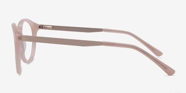 White Moon Pink Acetate-metalEyeglass Frames from EyeBuyDirect, Side View