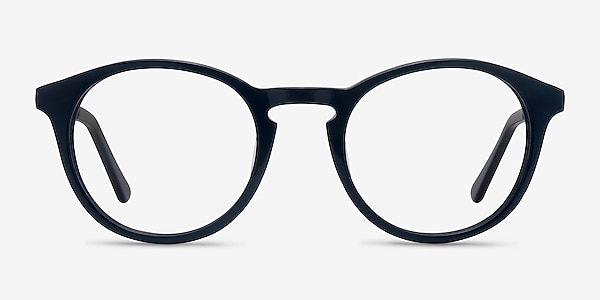White Moon Navy Acetate Eyeglass Frames