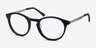White Moon Navy AcetateEyeglass Frames from EyeBuyDirect, Angle View