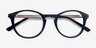 White Moon Navy AcetateEyeglass Frames from EyeBuyDirect, Closed View
