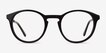 White Moon Black AcetateEyeglass Frames from EyeBuyDirect, Front View