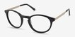 White Moon Black AcetateEyeglass Frames from EyeBuyDirect, Angle View