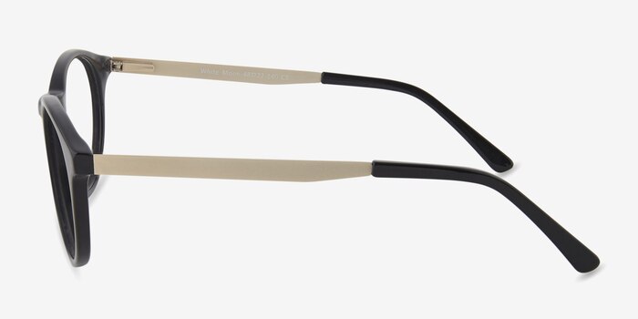 White Moon Black Acetate Eyeglass Frames from EyeBuyDirect