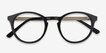 White Moon Black AcetateEyeglass Frames from EyeBuyDirect, Closed View