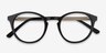 White Moon Black AcetateEyeglass Frames from EyeBuyDirect, Closed View