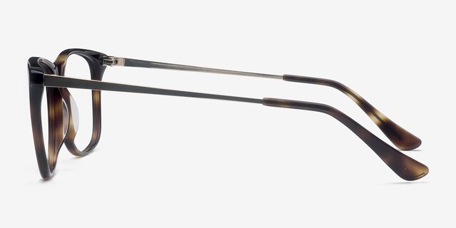 Contrast Tortoise Acetate-metalEyeglass Frames from EyeBuyDirect, Side View