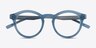 Twin Bleu AcétateMontures de lunettes de vue d'EyeBuyDirect, Vue Rapprochée