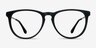 Ultraviolet Matte Black Acetate-metalEyeglass Frames from EyeBuyDirect, Front View