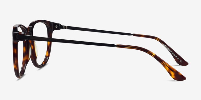 Ultraviolet Tortoise Acetate-metalEyeglass Frames from EyeBuyDirect, Side View