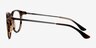 Ultraviolet Brown Striped Acetate-metalEyeglass Frames from EyeBuyDirect, Side View