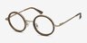 Roaring Brun Acetate-metalMontures de lunettes de vue d'EyeBuyDirect, Vue d'Angle