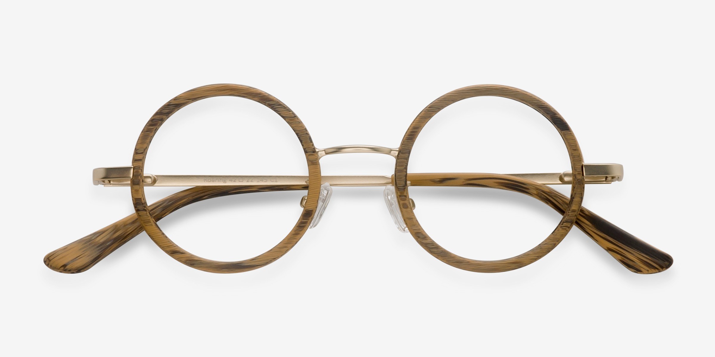 Lunettes Vintage OWP Design 1593 - Monture Métal Bronze/Argent - Style Ovale - NOS