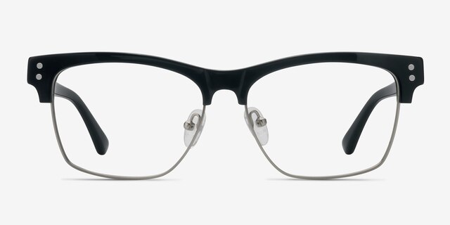 Benoit Black AcetateEyeglass Frames from EyeBuyDirect, Front View