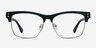 Benoit Black AcetateEyeglass Frames from EyeBuyDirect, Front View