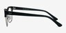 Benoit Black AcetateEyeglass Frames from EyeBuyDirect, Side View