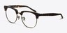 Skyscraper Tortoise AcetateEyeglass Frames from EyeBuyDirect, Angle View